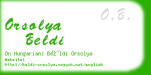 orsolya beldi business card